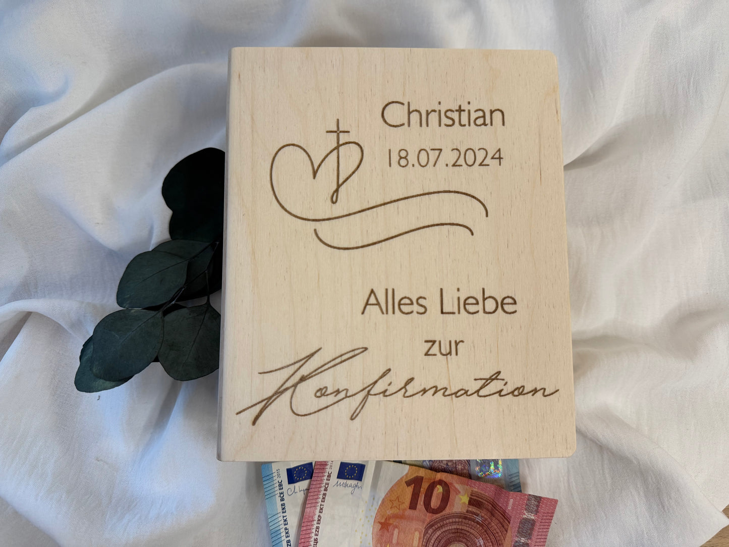 Konfirmation Spardose personalisiert