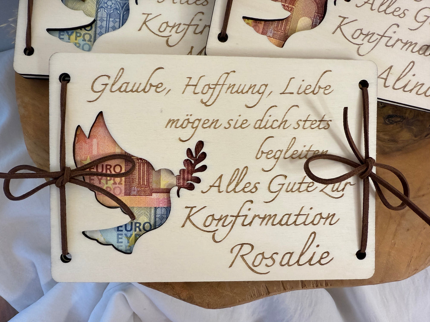 Geldgeschenk Konfirmation personalisiert