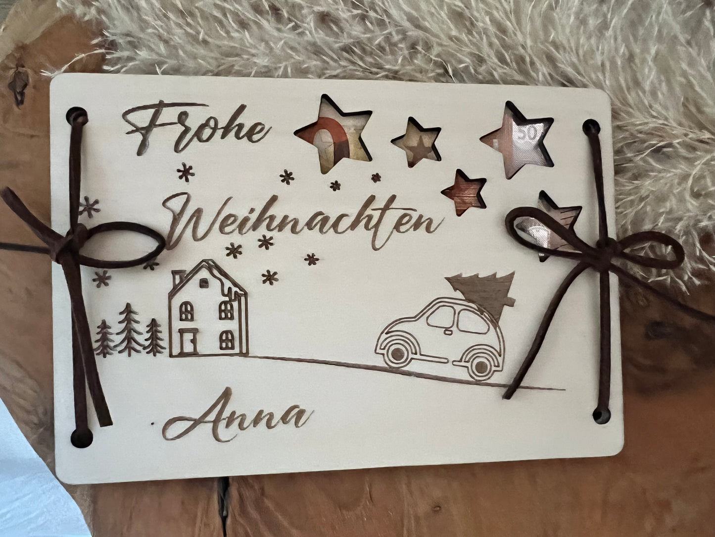 Geldgeschenk Weihnachten personalisiert