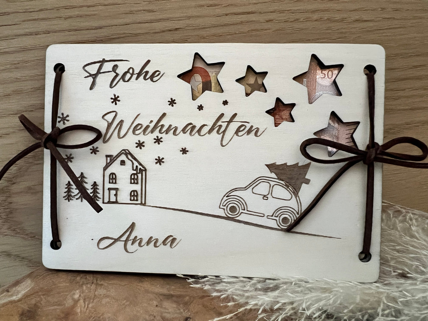 Geldgeschenk Weihnachten personalisiert