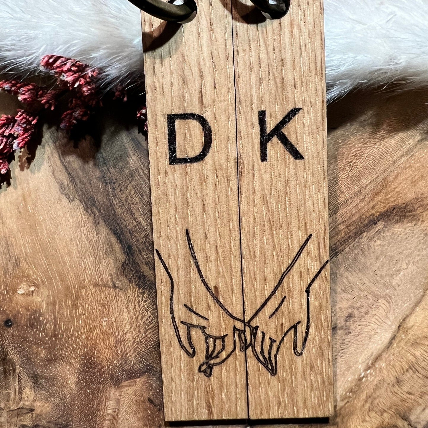 Wooden keychain