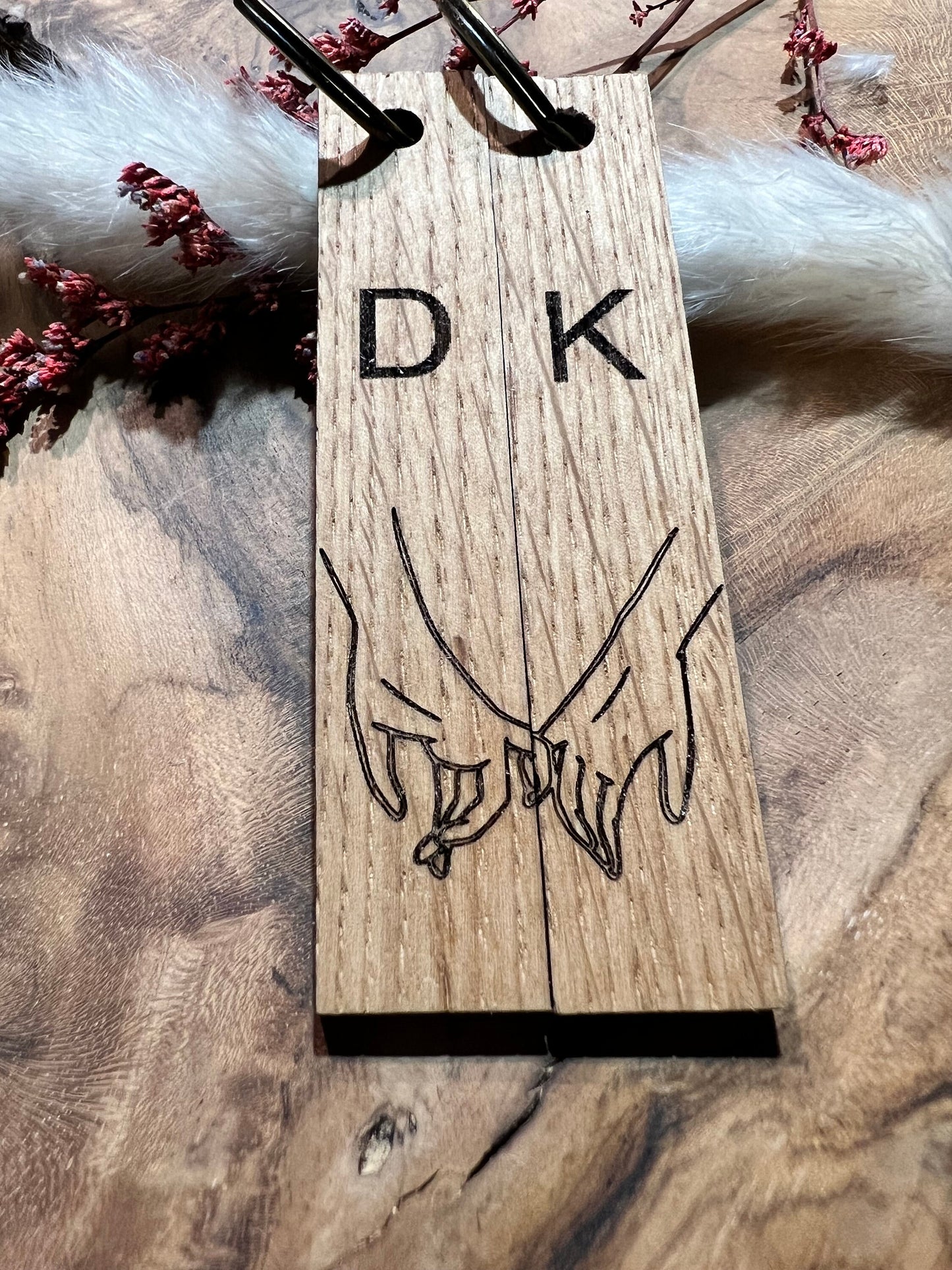 Wooden keychain