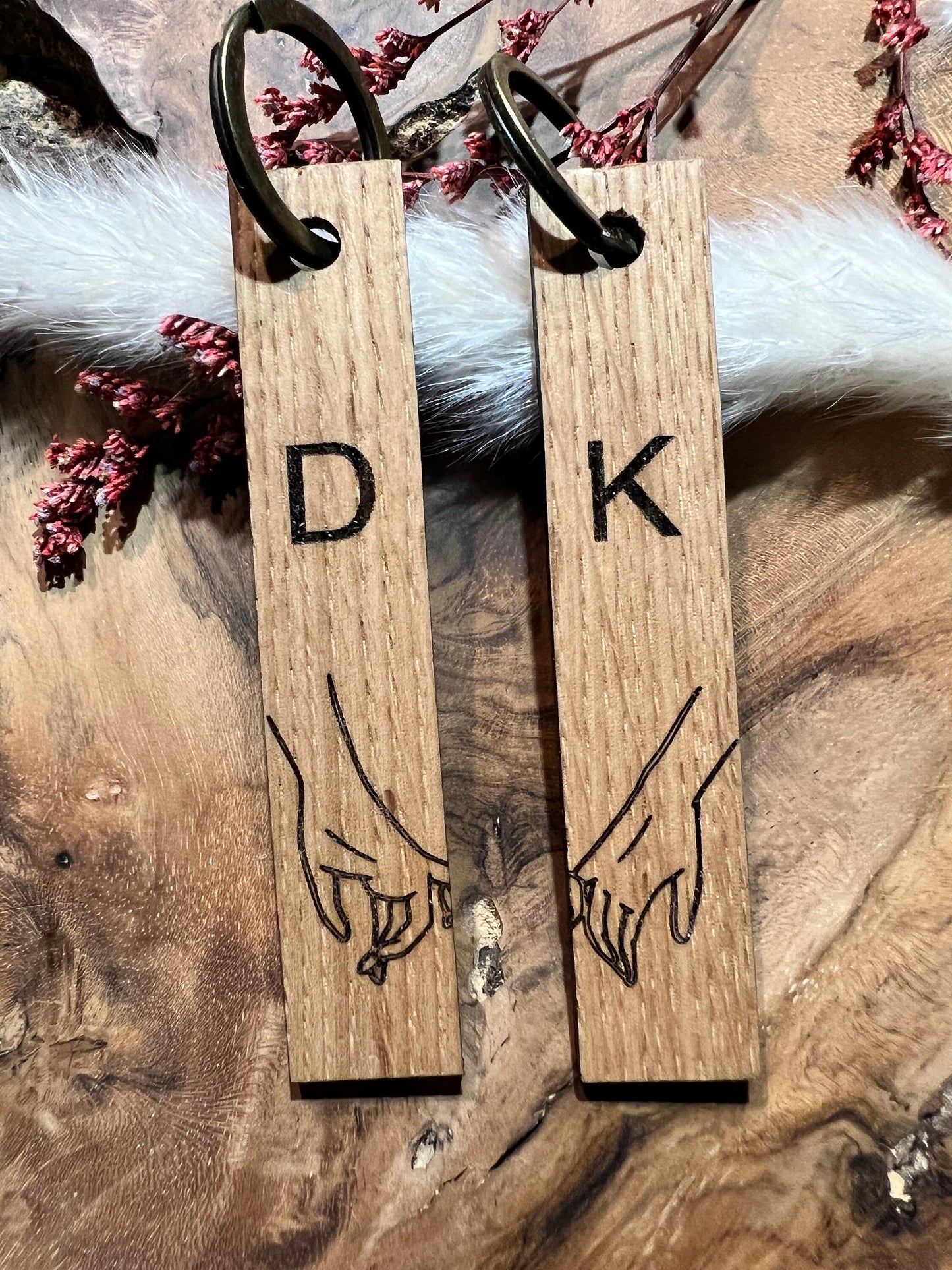 Wooden keychain