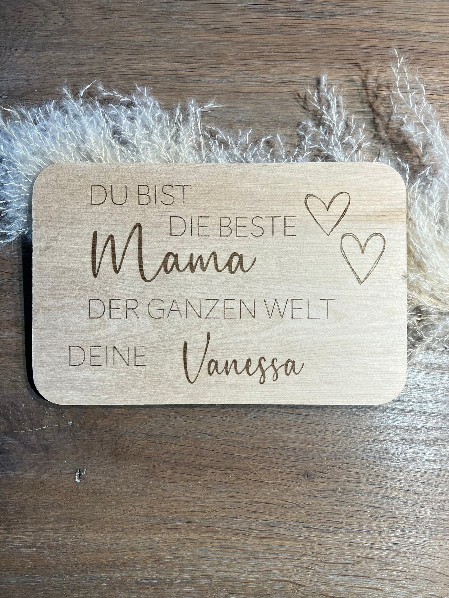 Frühstücksbrett personalisiert für Mama