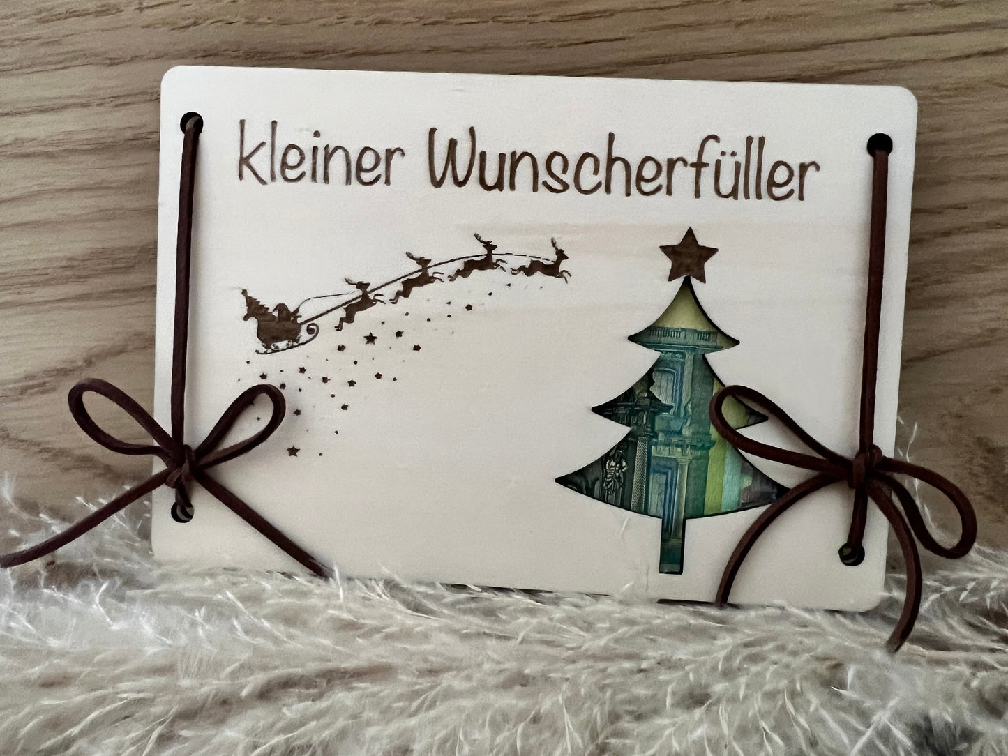 Weihnachtsgeschenk- Geldgeschenk kleiner Wunscherfüller