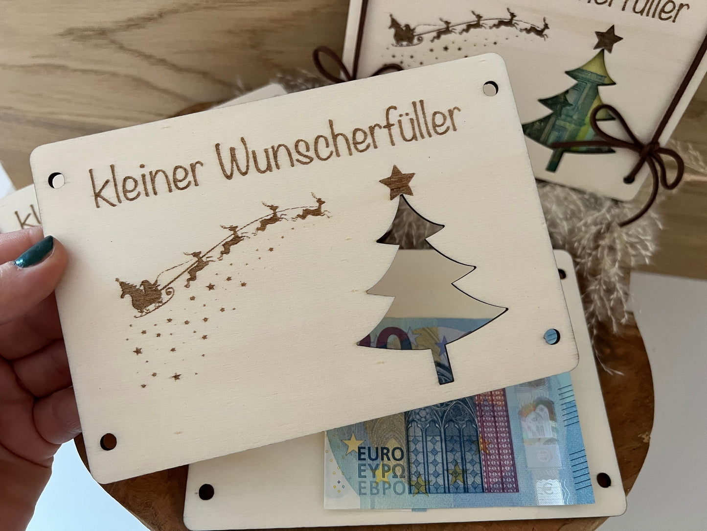 Weihnachtsgeschenk- Geldgeschenk kleiner Wunscherfüller