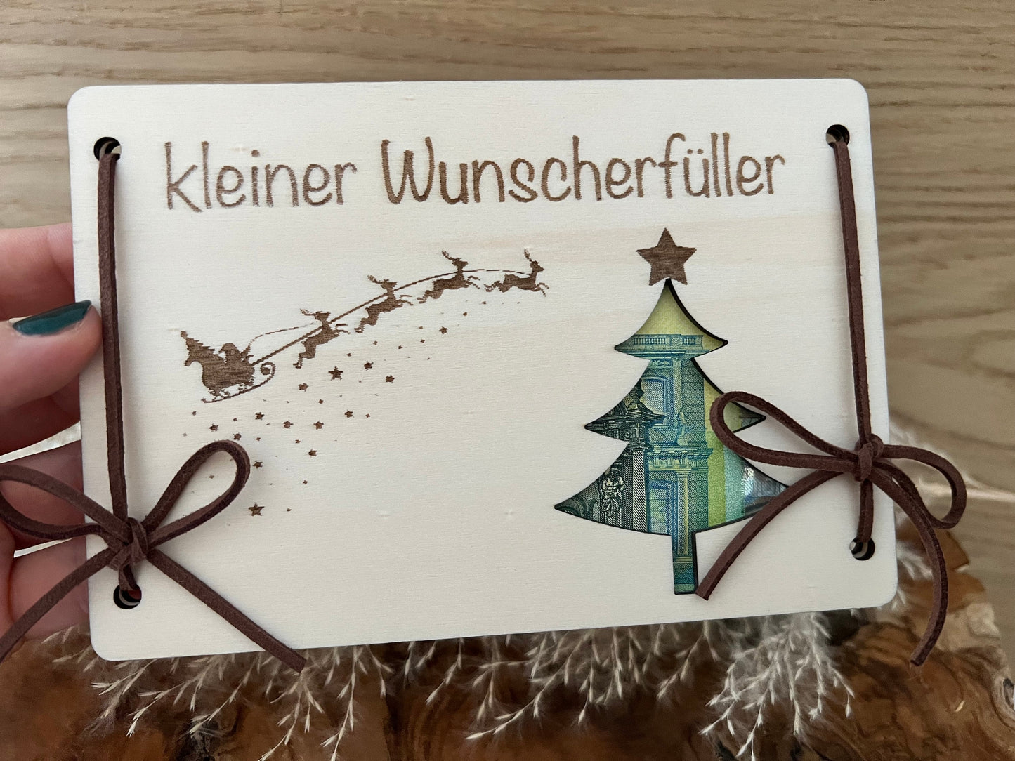 Weihnachtsgeschenk- Geldgeschenk kleiner Wunscherfüller