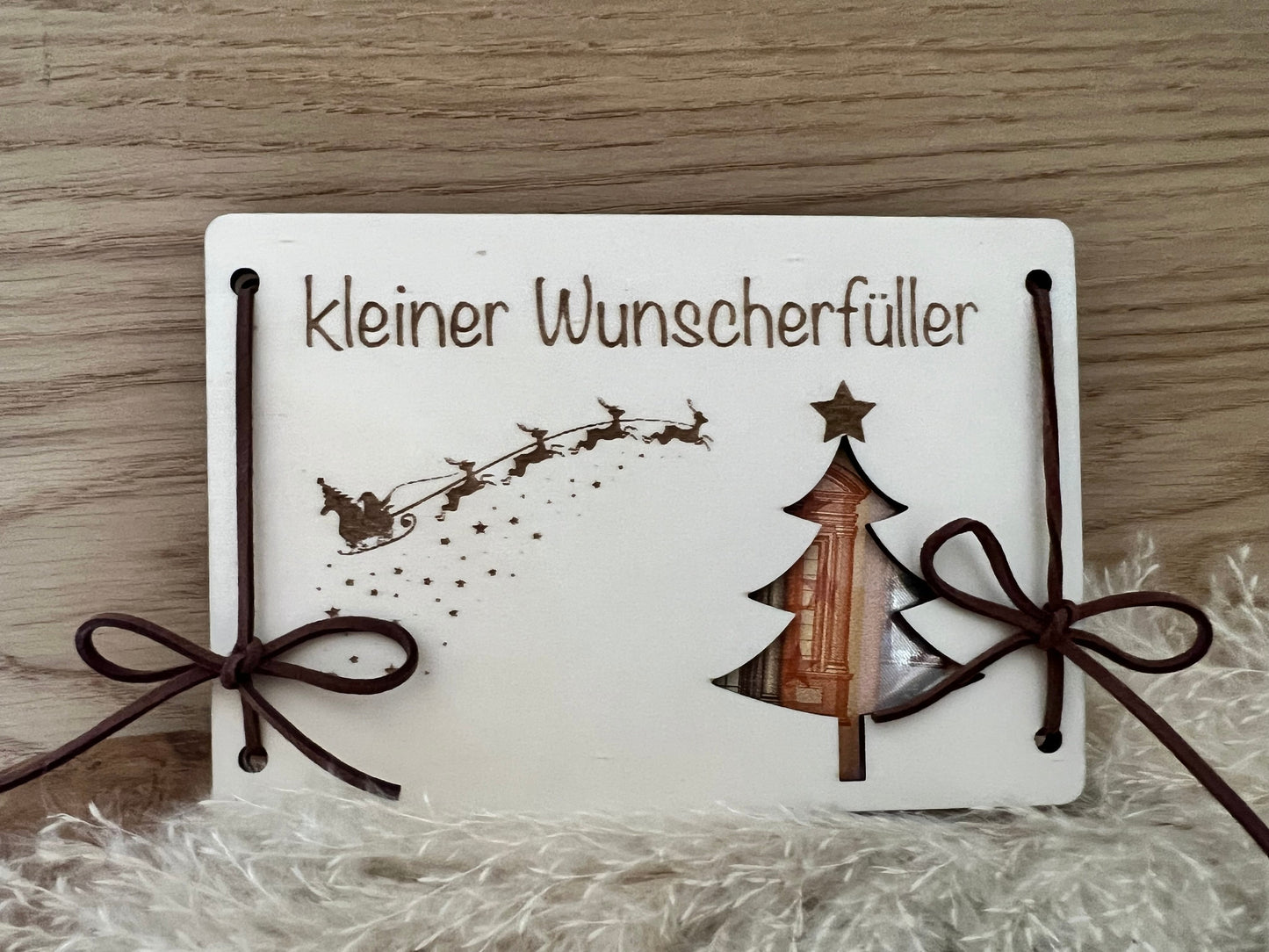 Weihnachtsgeschenk- Geldgeschenk kleiner Wunscherfüller