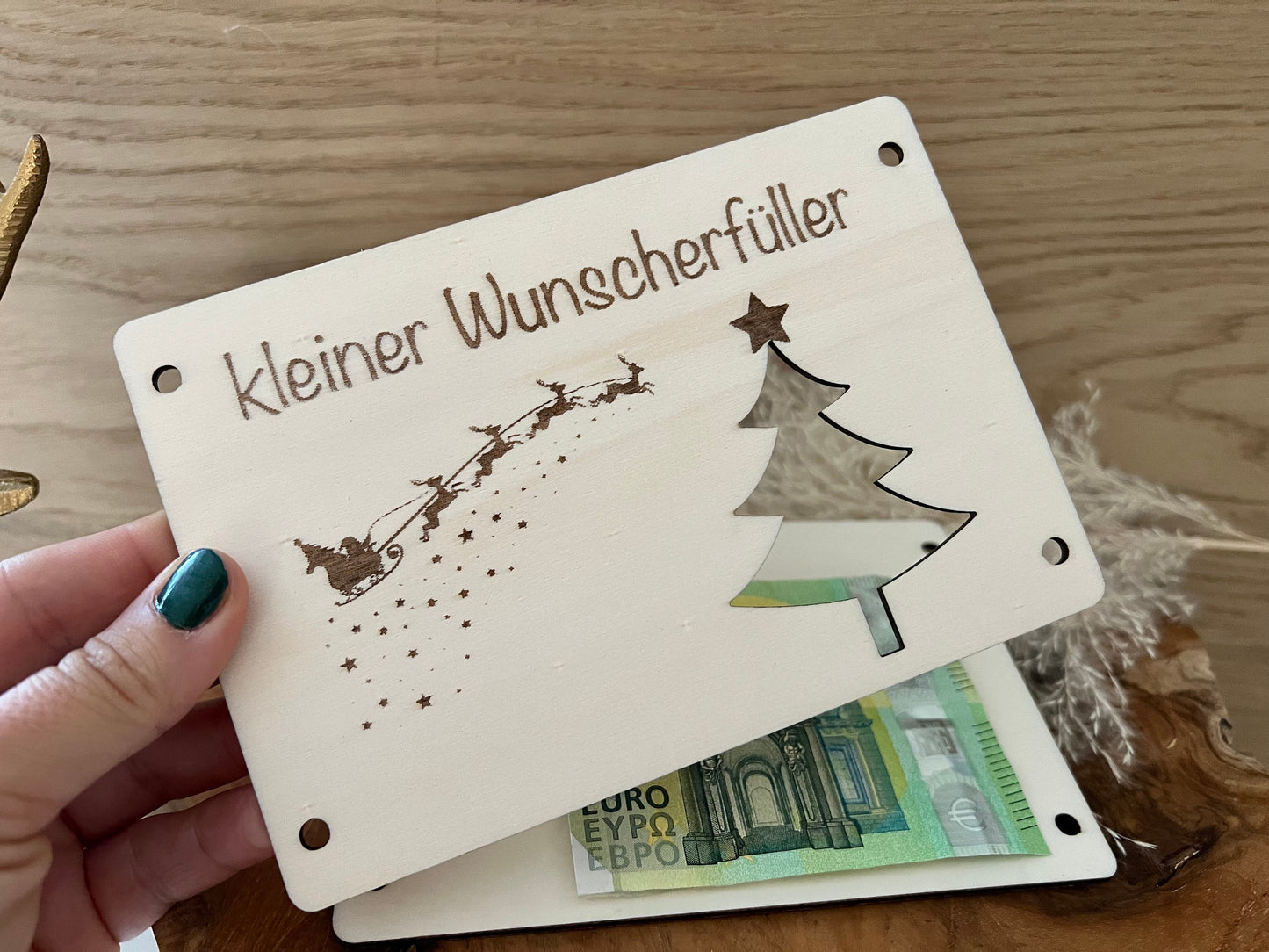 Weihnachtsgeschenk- Geldgeschenk kleiner Wunscherfüller