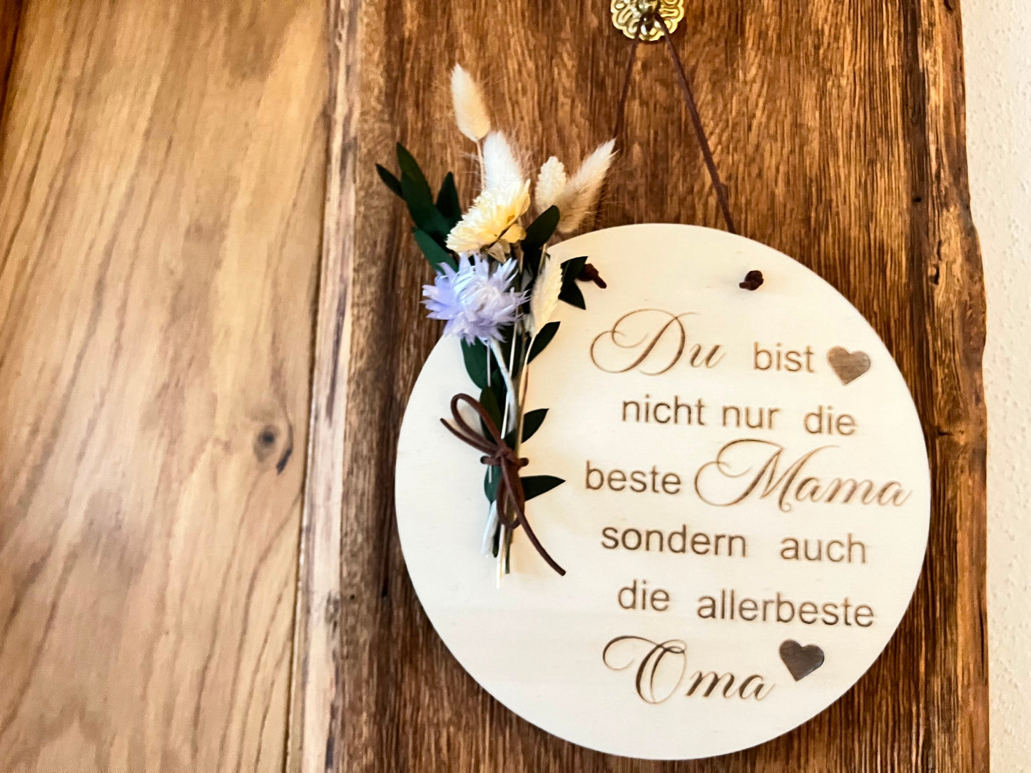 Holzschild für Mama/Oma