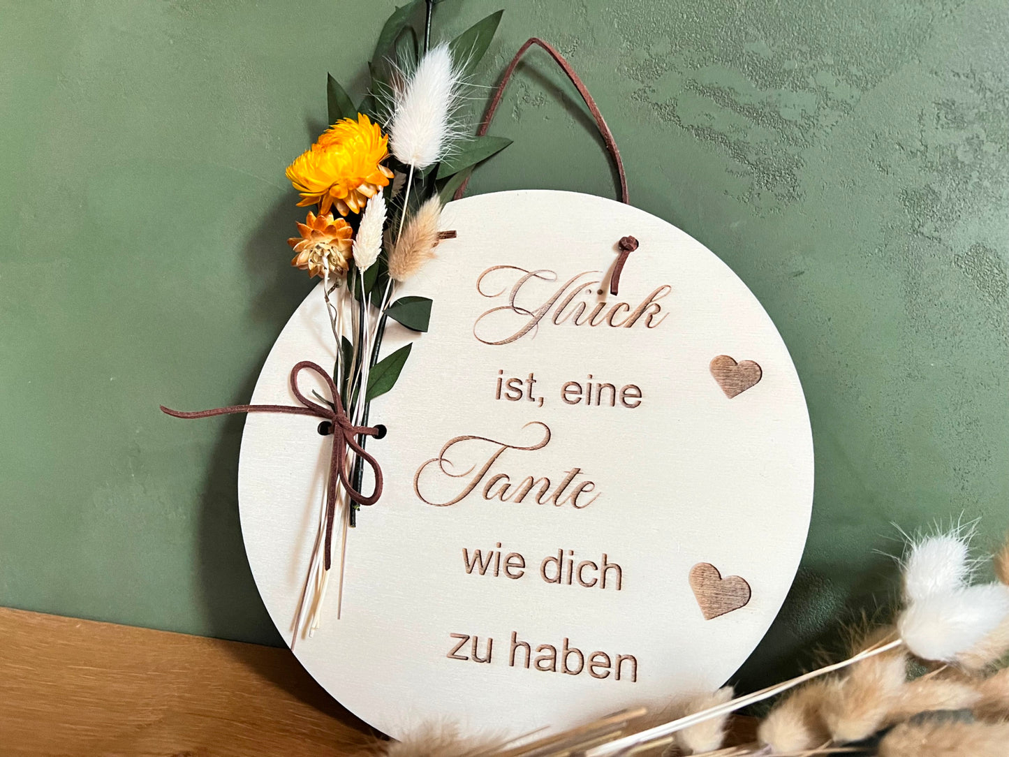 Holzschild- Geschenk für Tante/ Patentante