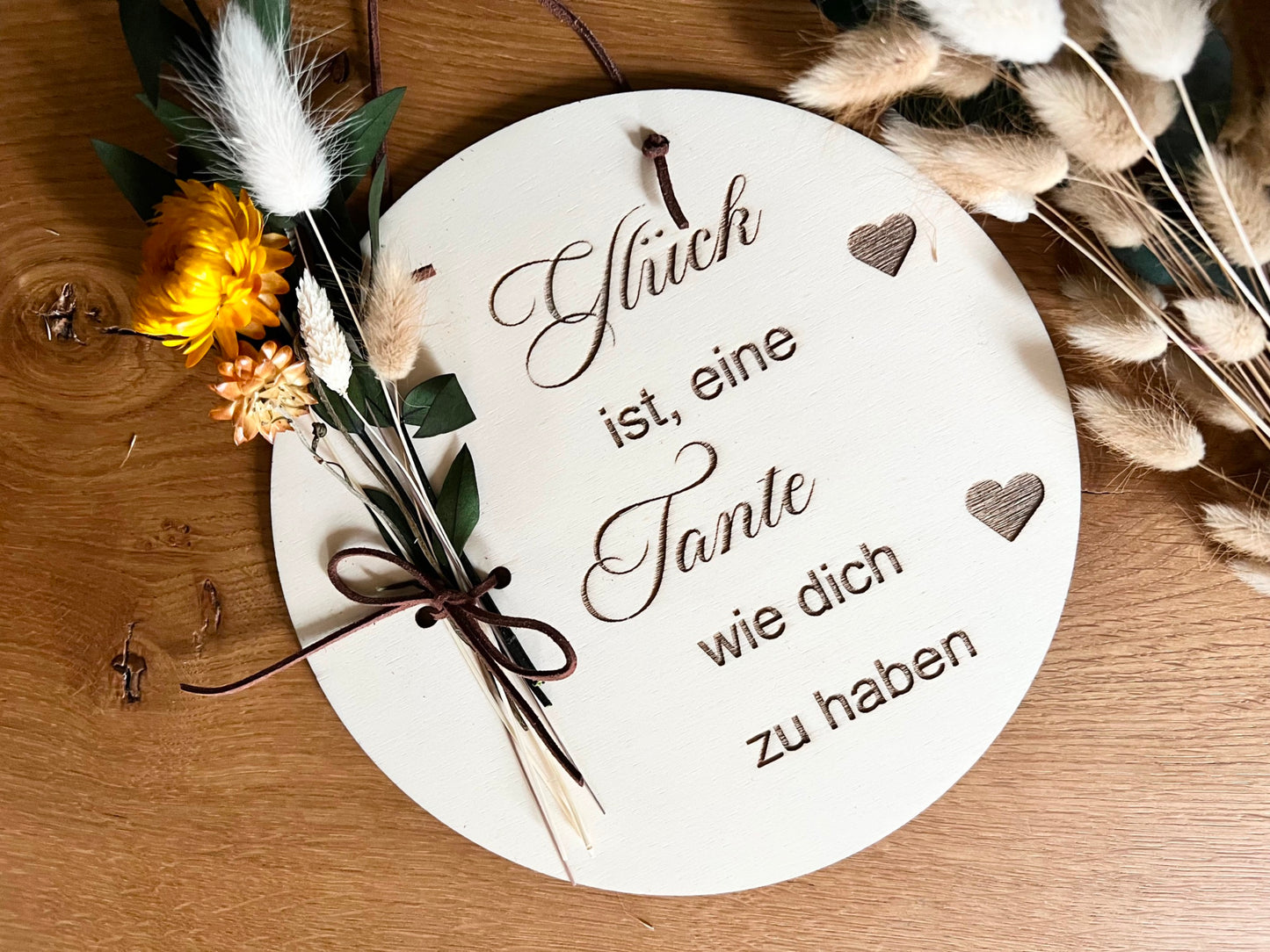 Holzschild- Geschenk für Tante/ Patentante