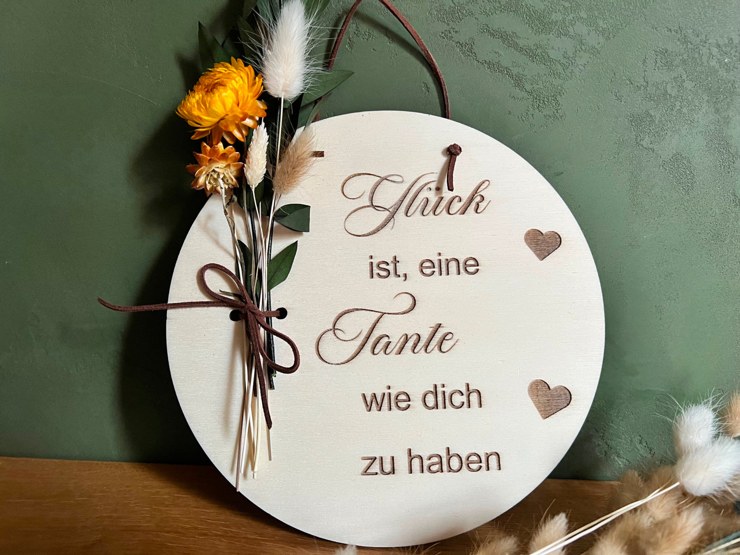 Holzschild- Geschenk für Tante/ Patentante